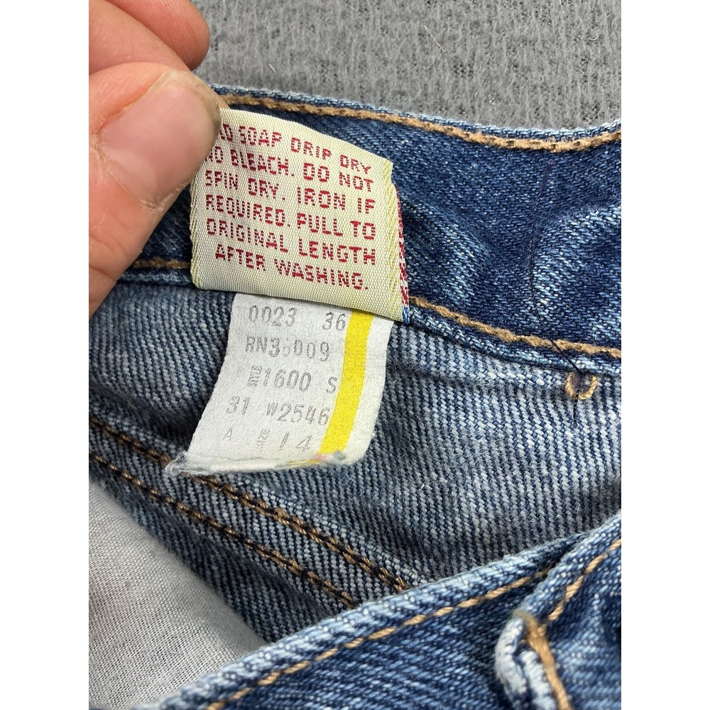Vintage Calvin Klein Jeans Womens 14 Blue High Rise Relaxed Straight Denim USA - Picture 10 of 13